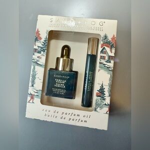 NEW SAND + FOG perfume oil dropper roller ball 2 piece set VANILLA SUGAR